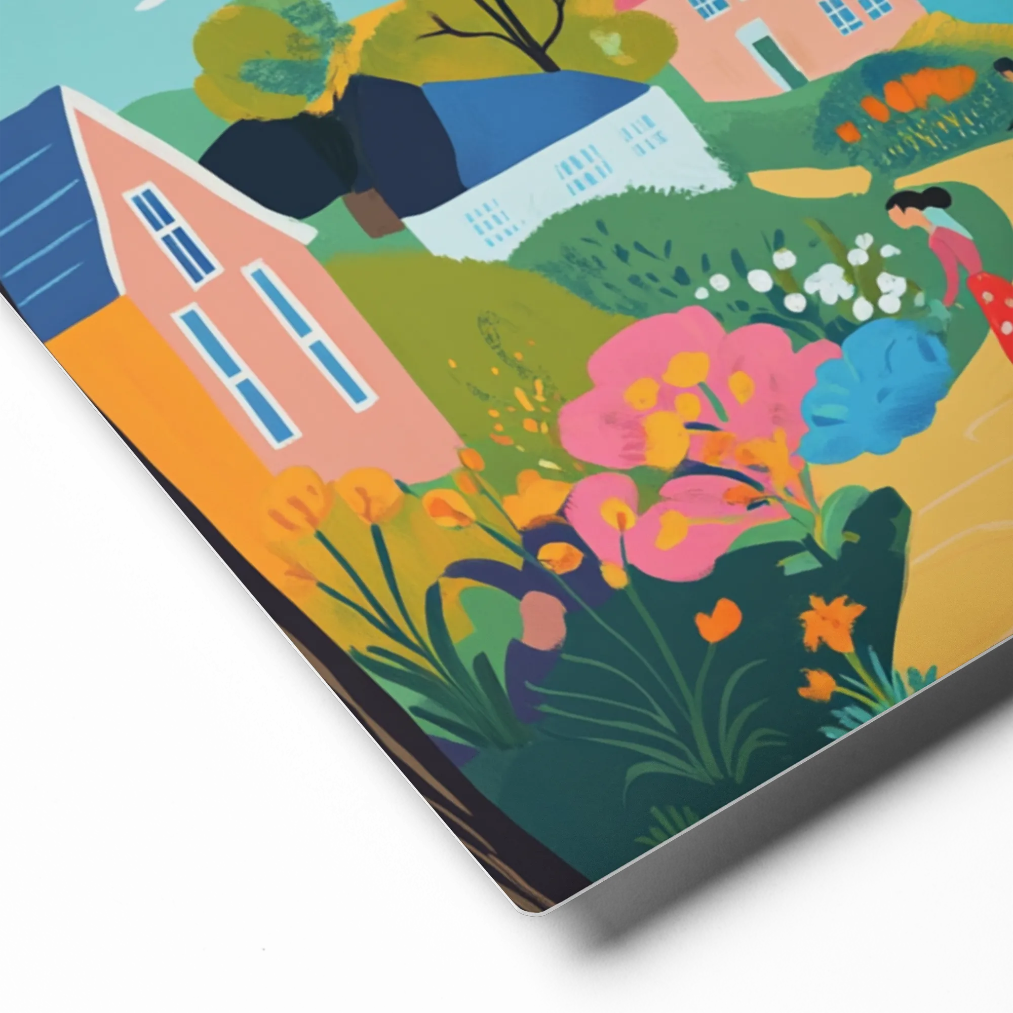 Lakeside Village Stroll | Art Print