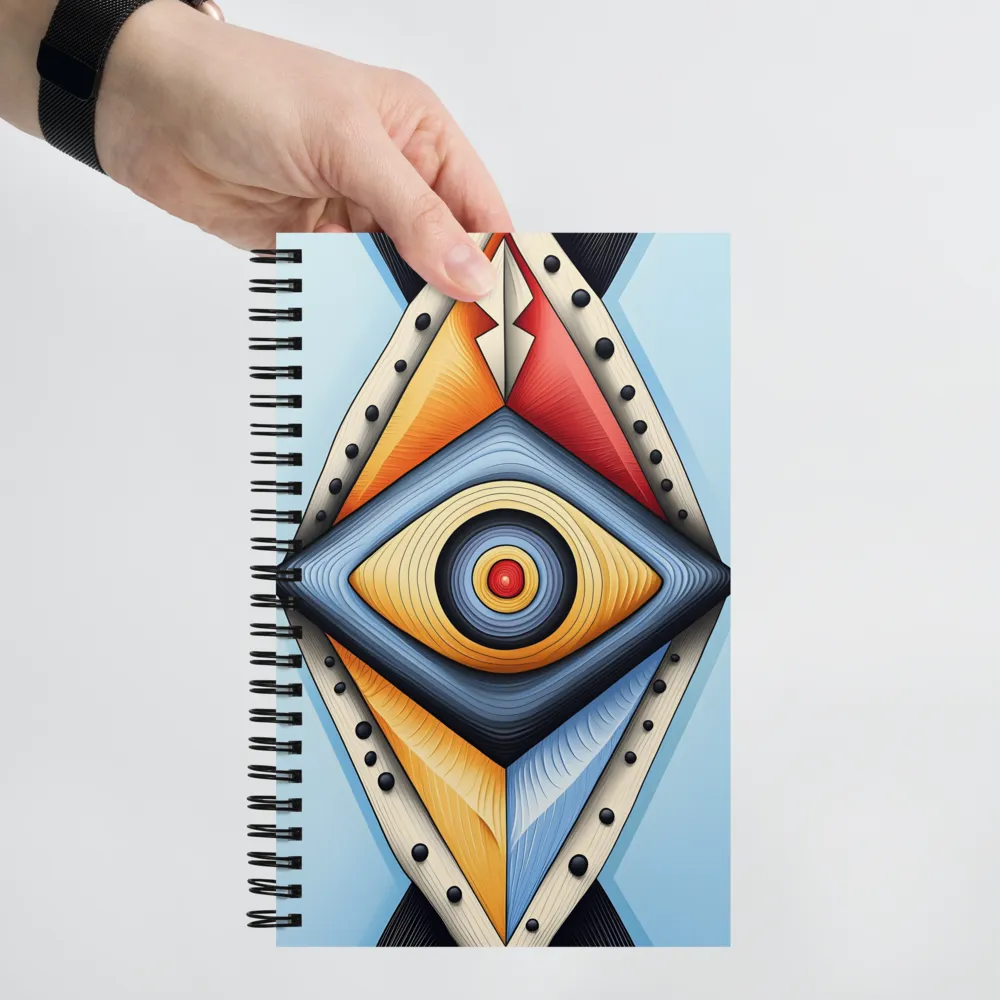 Quilled Eye Geometry 
 Spiral Notebook | 140 pages