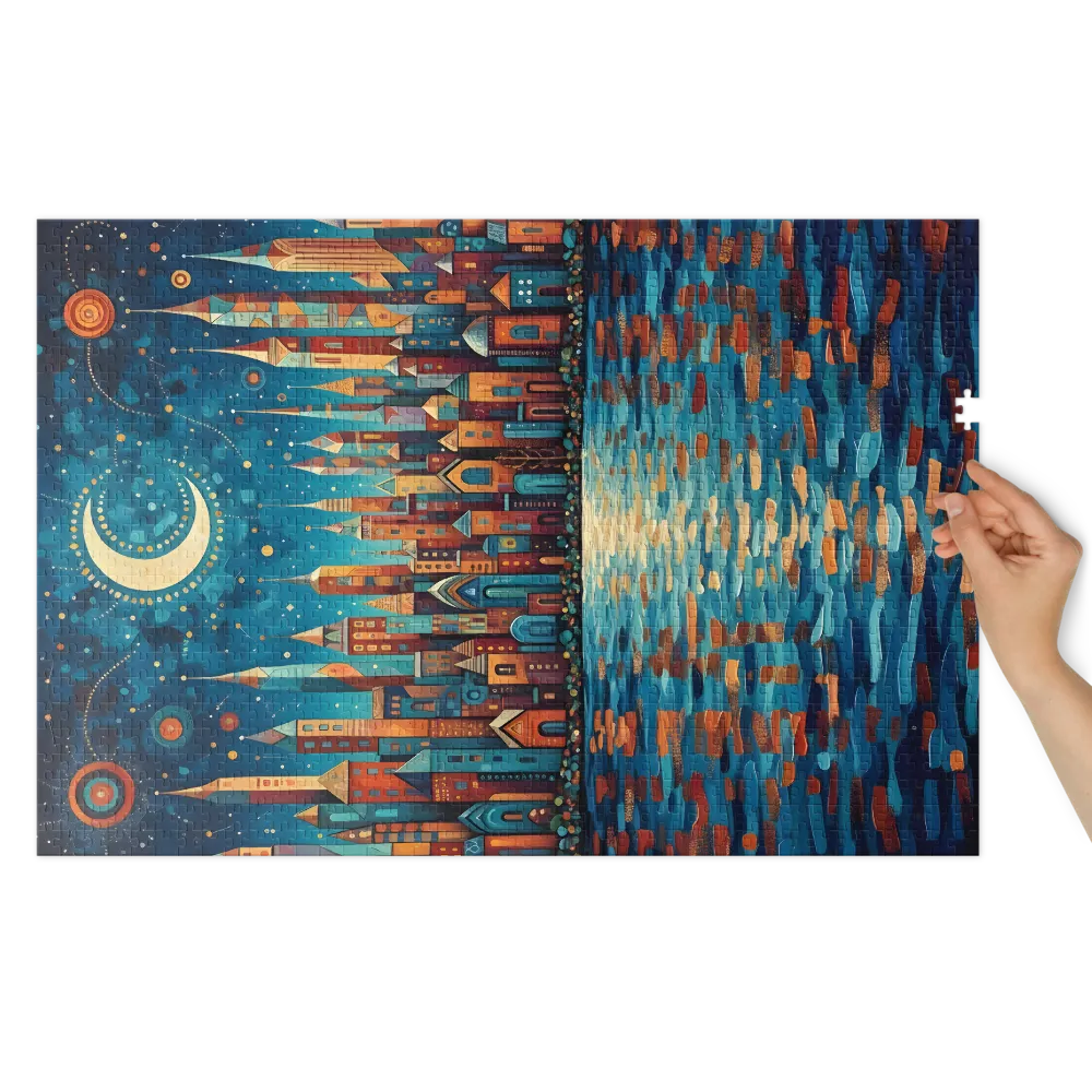 Fantastical Moonlit City | Jigsaw Puzzles