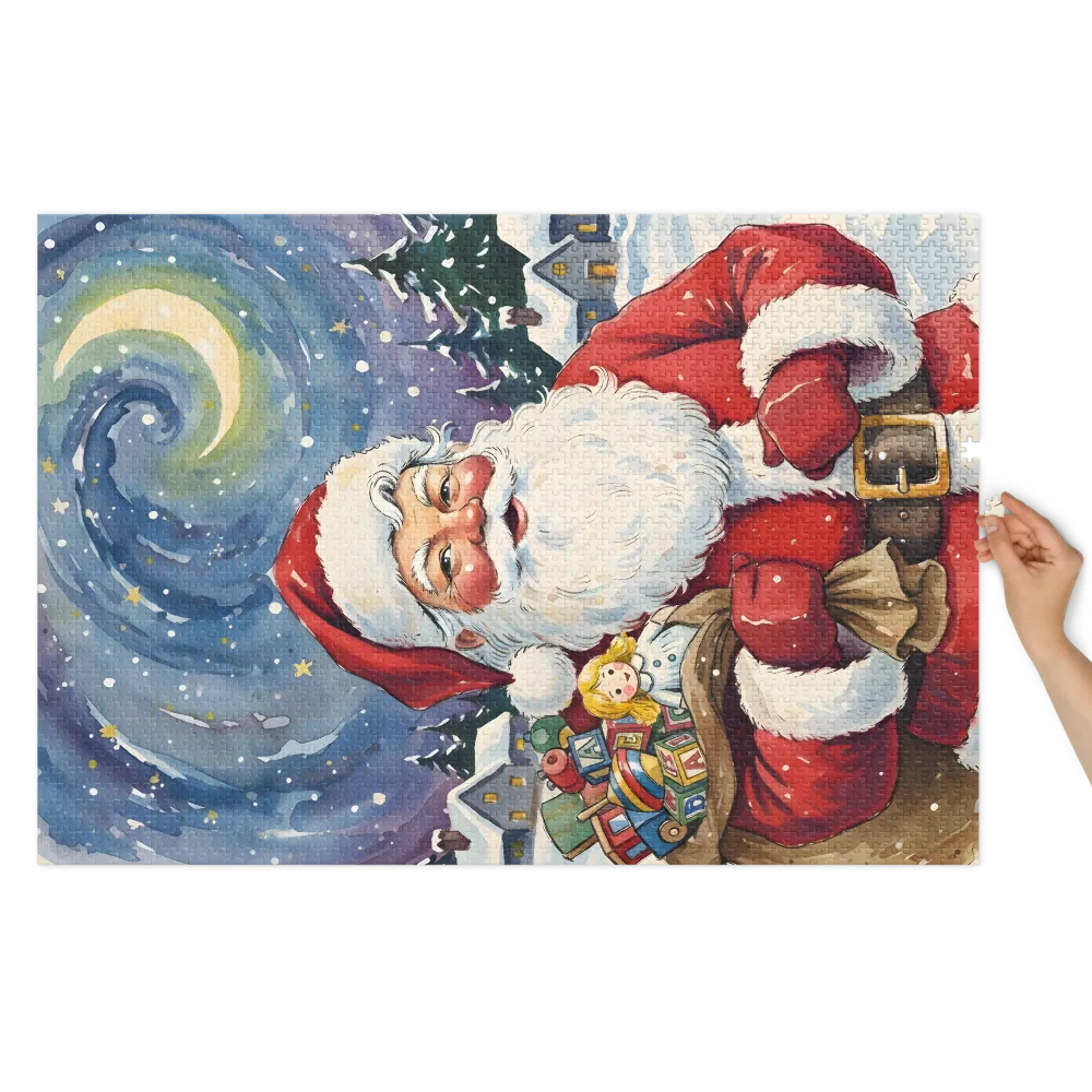 Santa's Starry Night | Jigsaw Puzzles