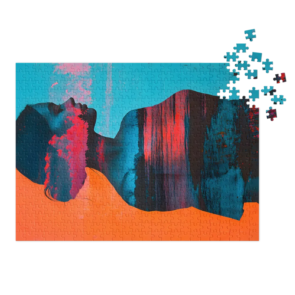 Reflexionen des Abendrots 
 Puzzle in Metalldose