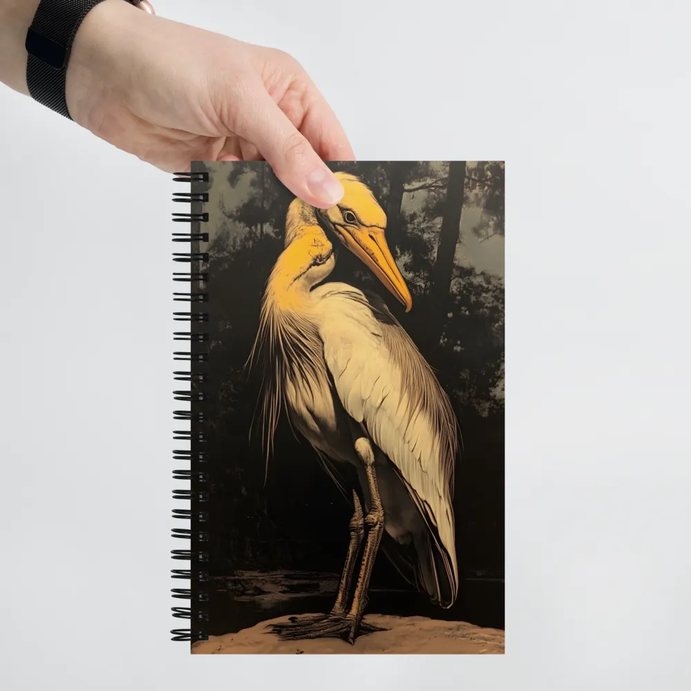 The Watchful Egret 
 Spiral Notebook | 140 pages