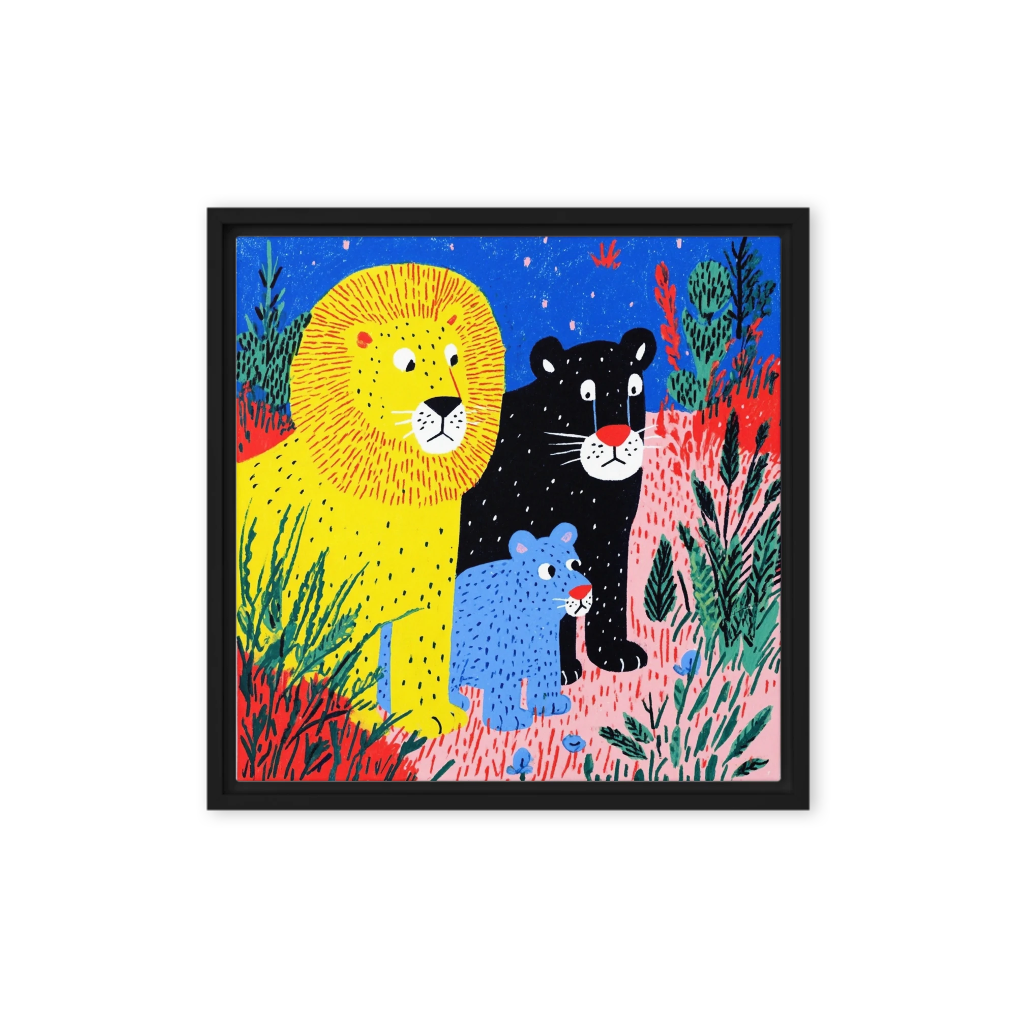 Three Felines in the Wild