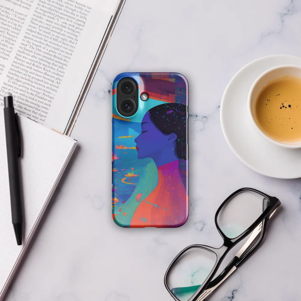 Cosmic Contemplation in a Digital Metropolis 
 iPhone 17 Pro Max | MagSafe® Tough Case