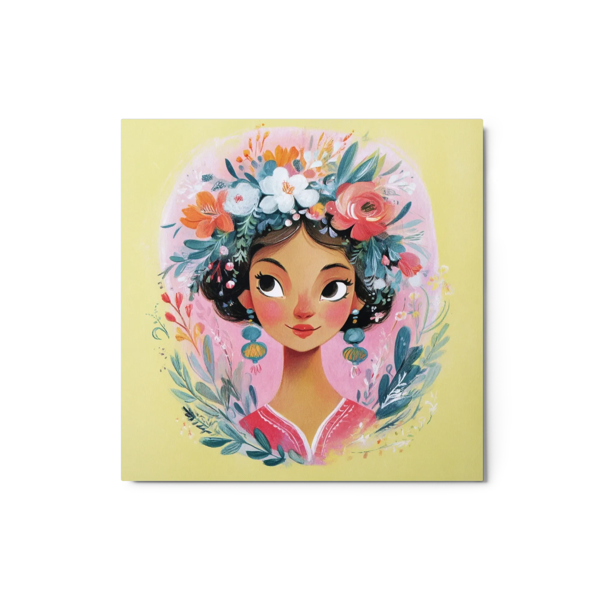 Woman with Floral Crown