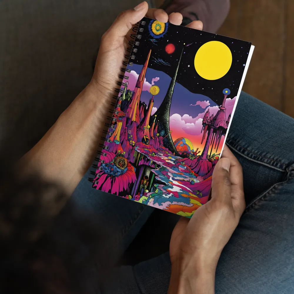 Cosmic Fantasyscape 
 Spiral Notebook | 140 pages