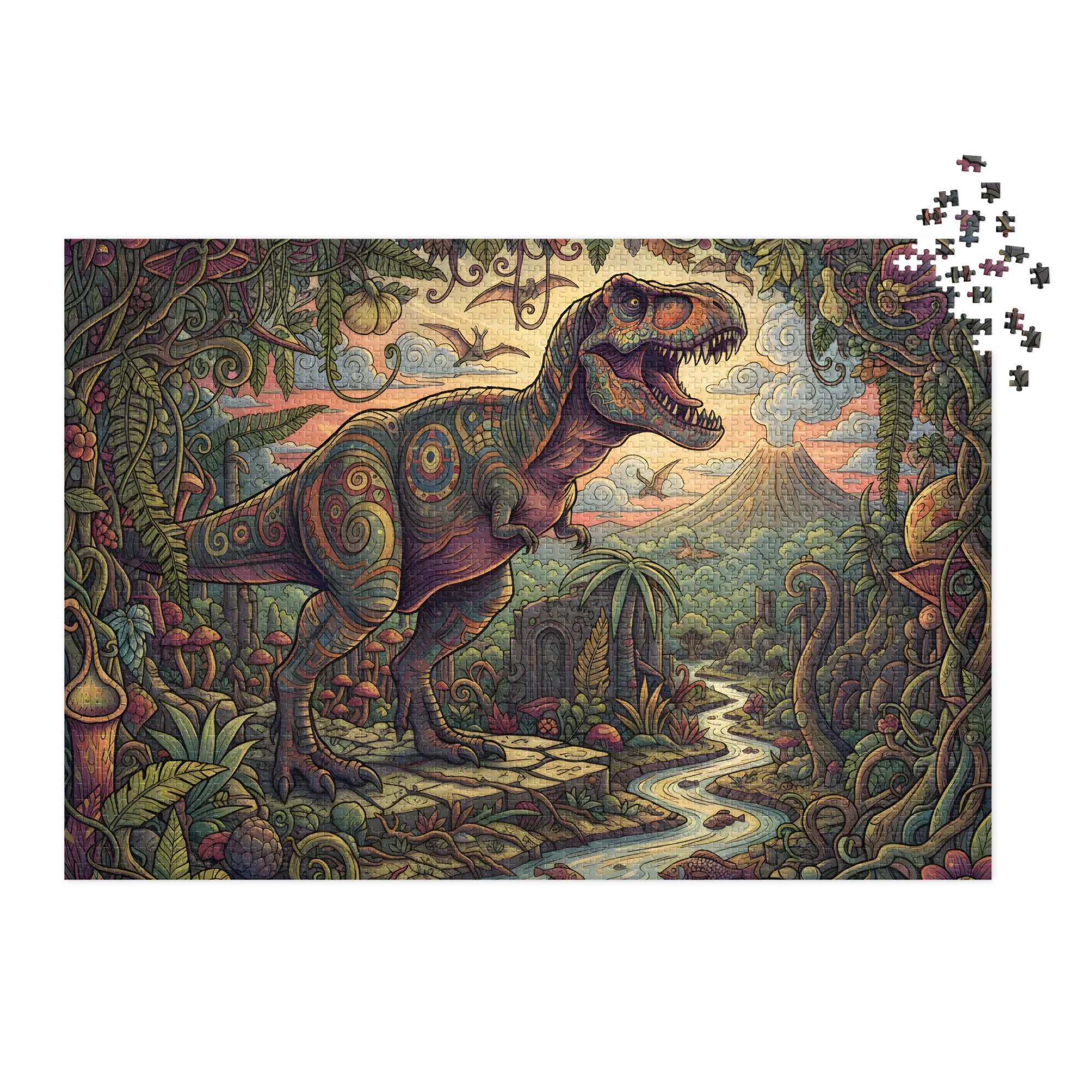 Tyrannosaurus in lianen