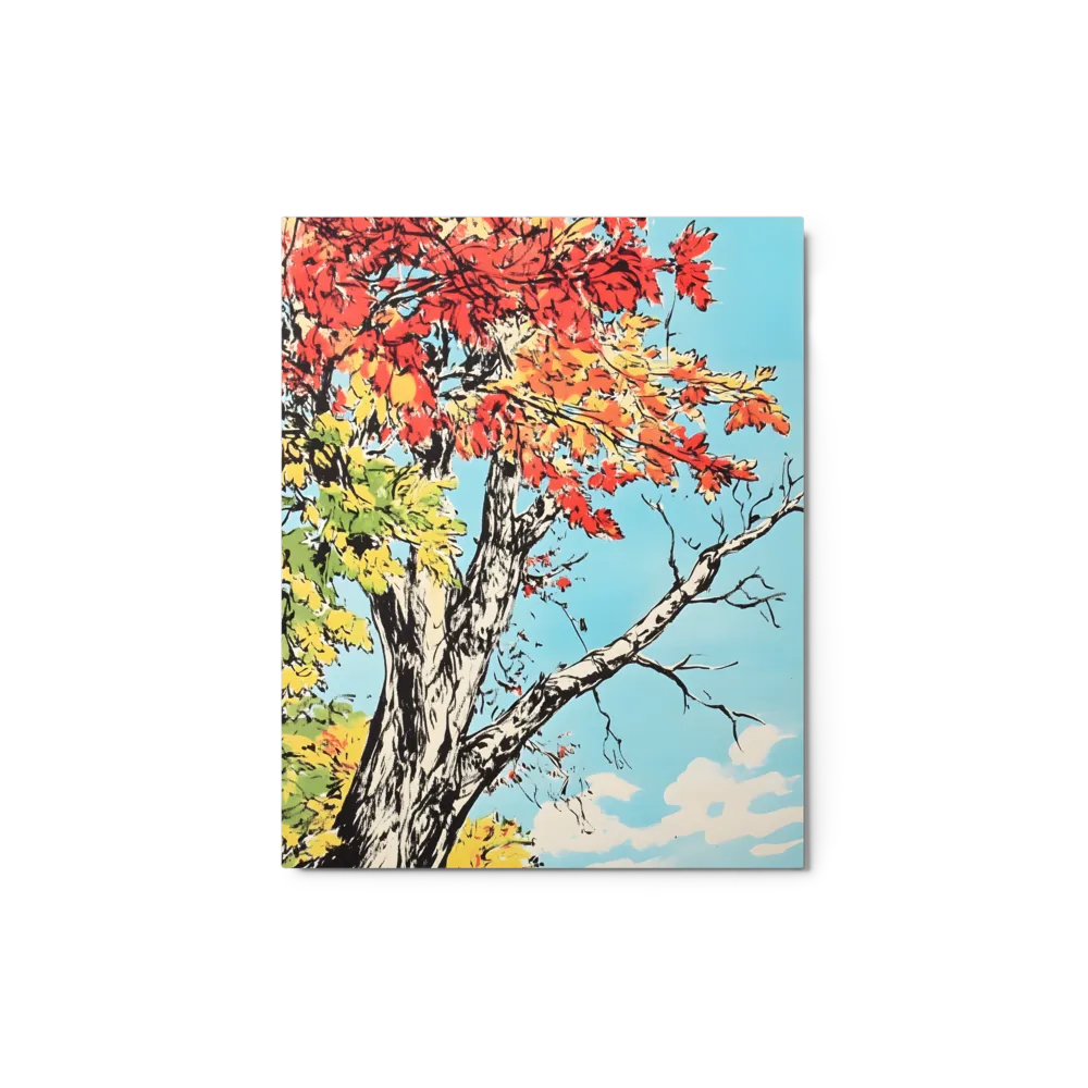 Autumn Tree with Vibrant Leaves