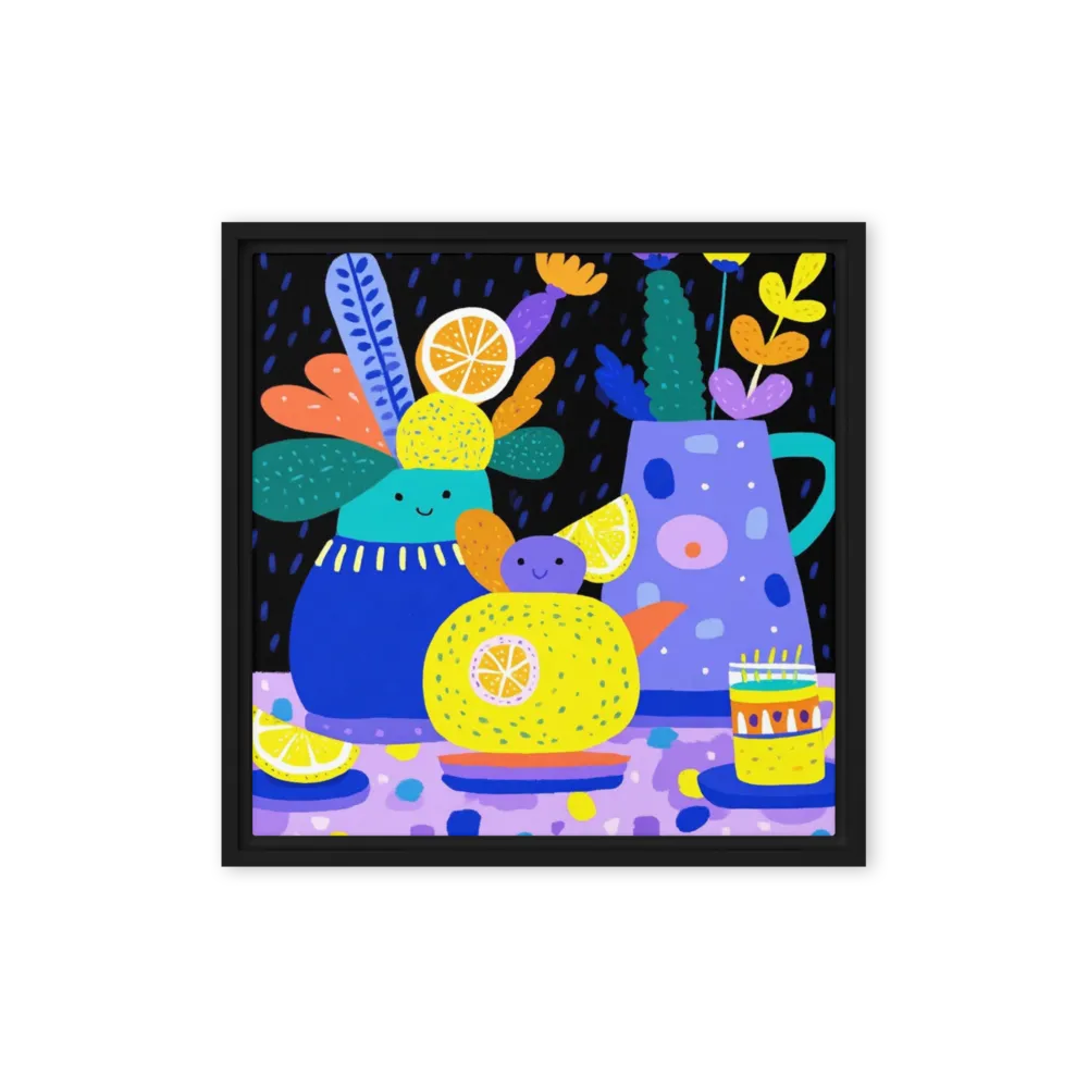 Citrus Garden Still Life 
 Metal Print | 12″x 12″
