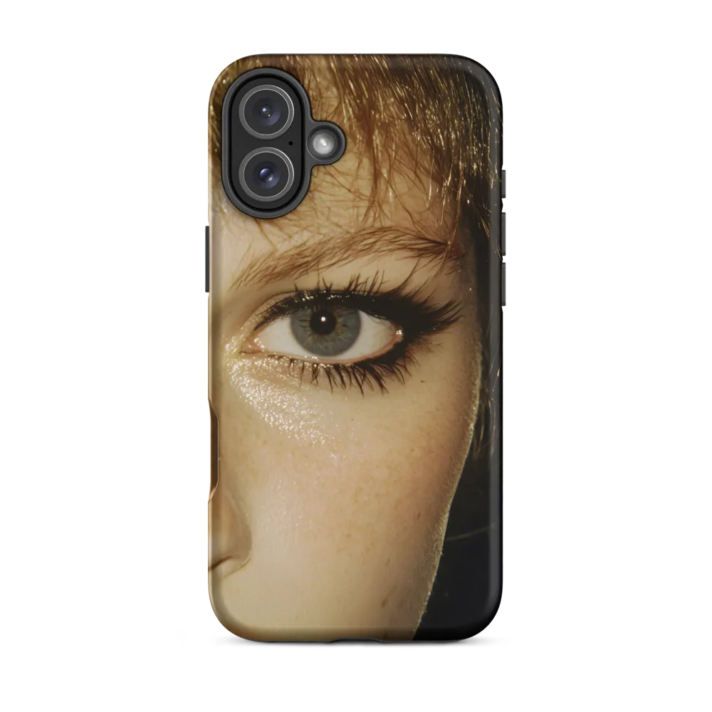 Close-Up Portrait of Eye with Makeup | Phone Case