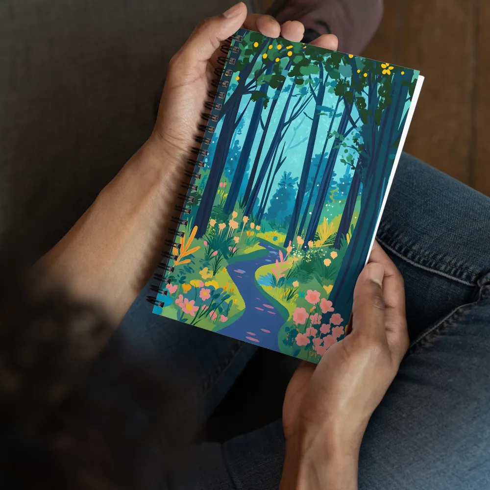 Enchanted Forest Path 
 Spiral Notebook | 140 pages