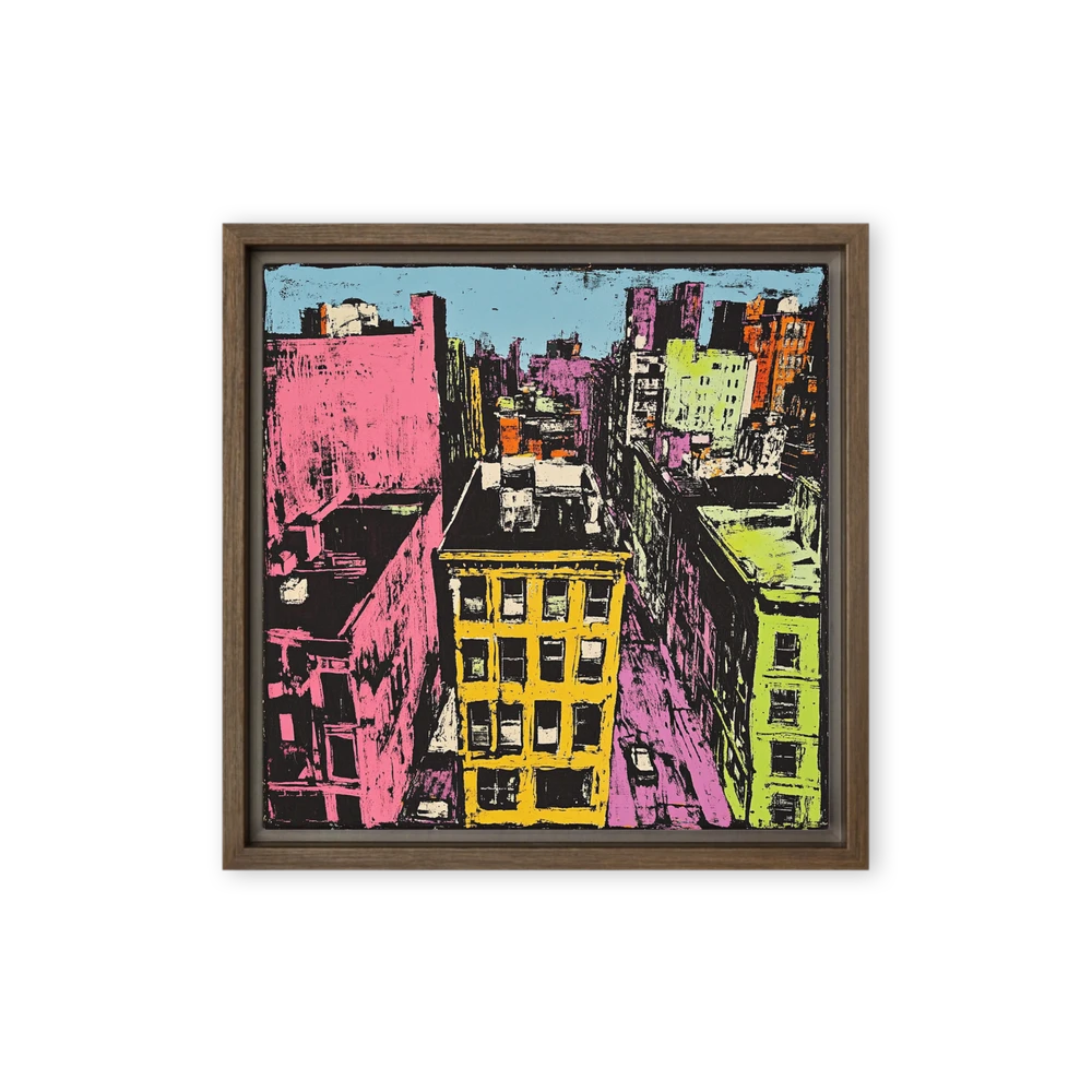 Vibrant City Rooftops | Art Print