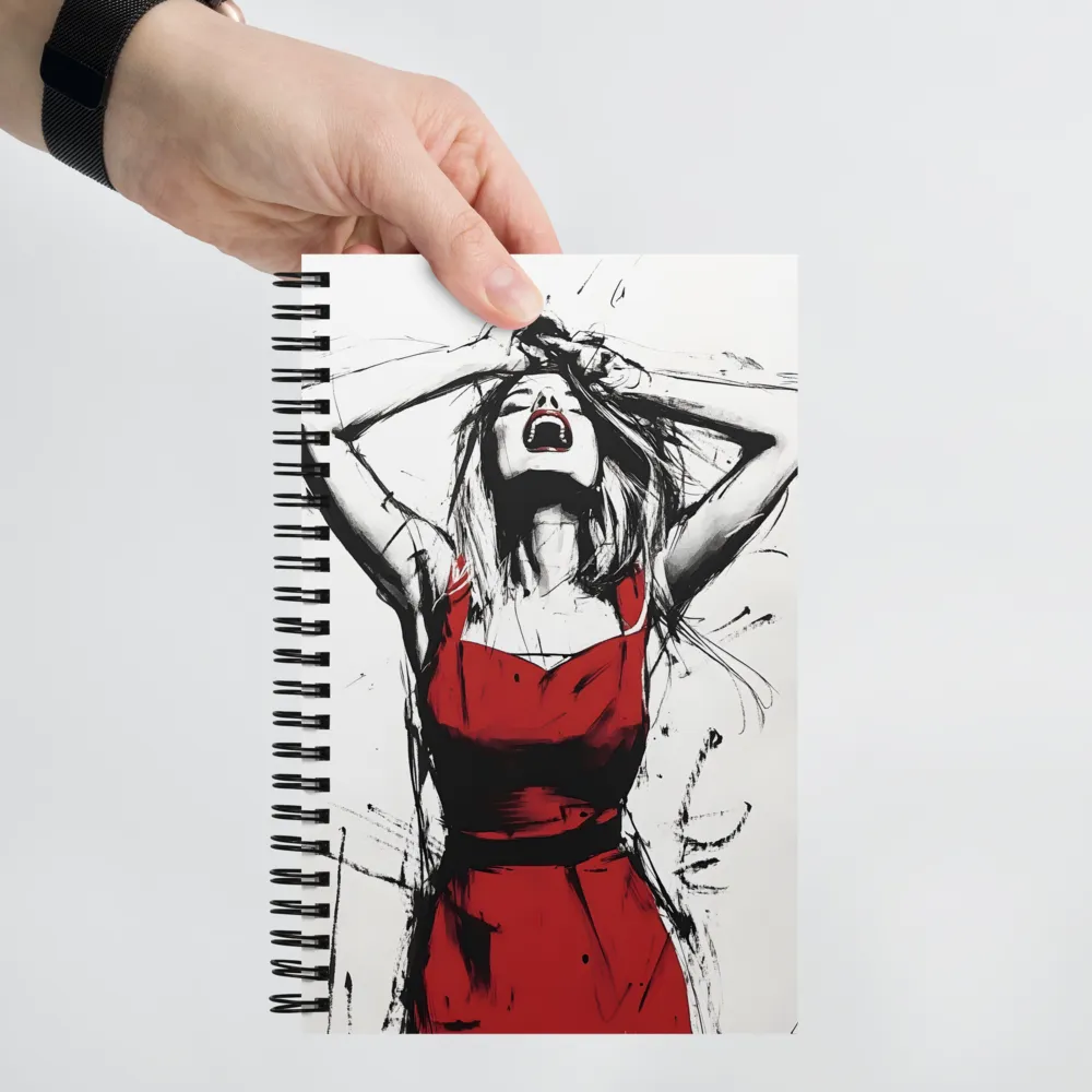 Red Dress Ecstasy 
 Spiral Notebook | 140 pages