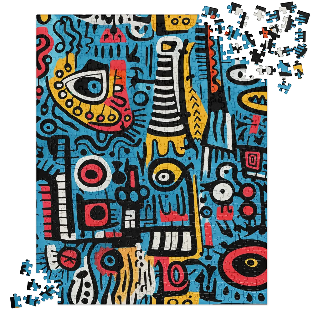 Chaotic Geometric Abstraction 
 Jigsaw Puzzle