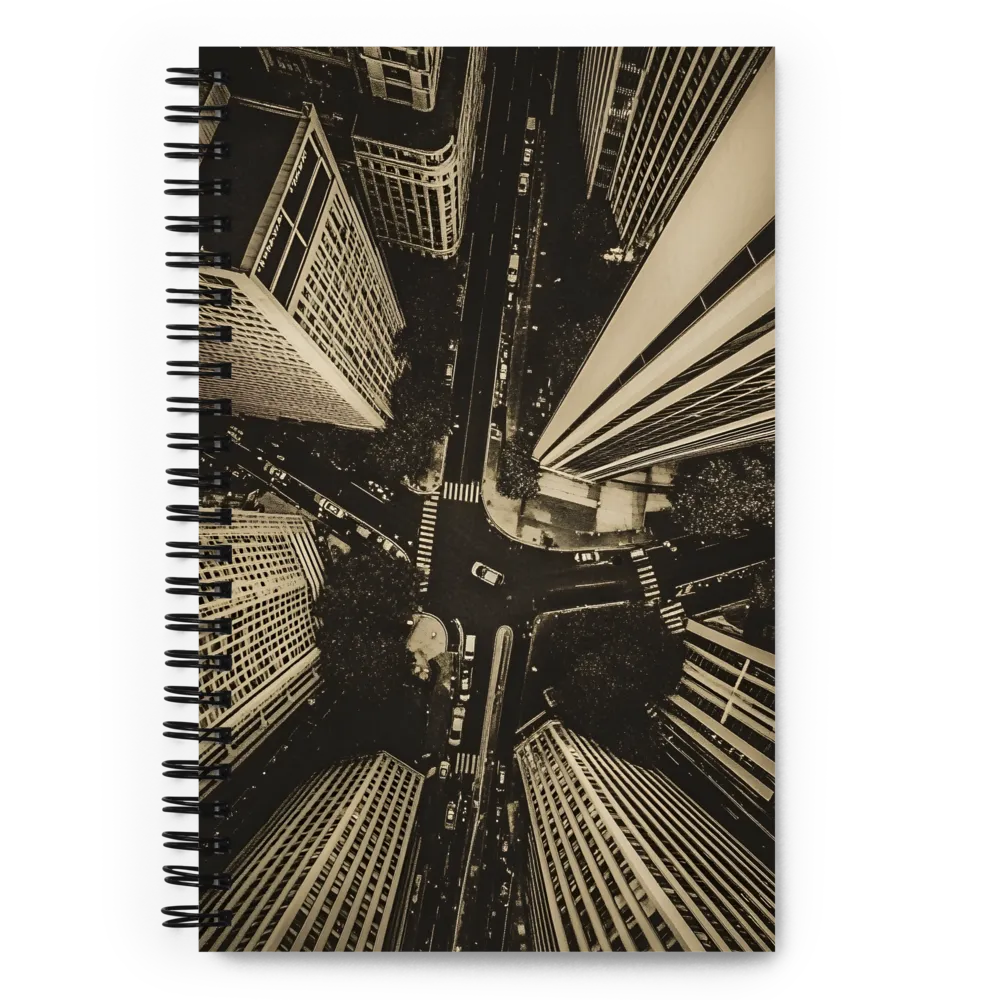 Urban Sepia Intersection 
 Spiral Notebook | 140 pages