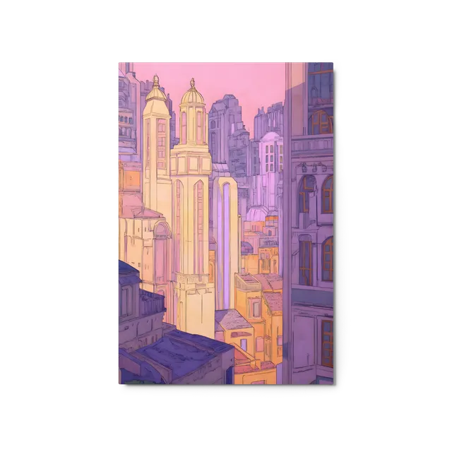 Pastel City Towers | Art Print