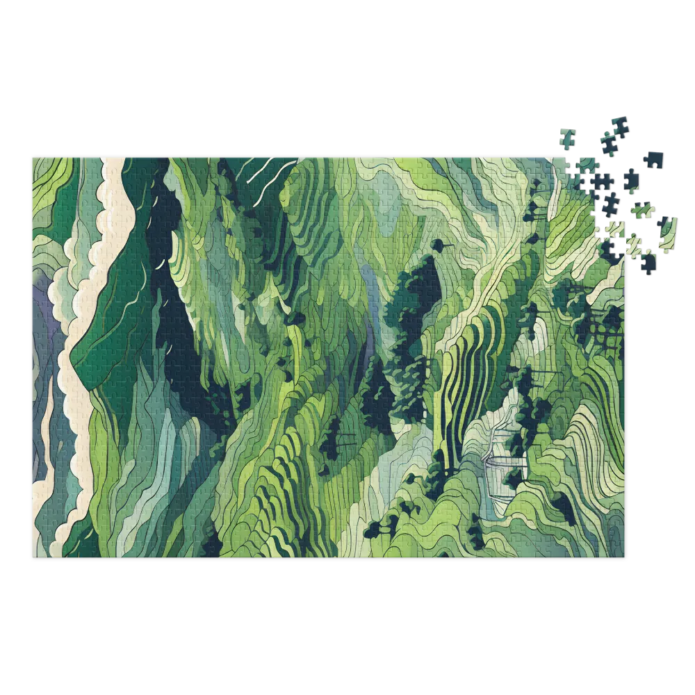 Stylized Green Landscape