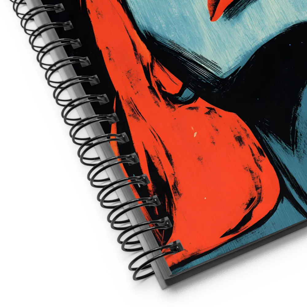 Serene Vermillion Gaze 
 Spiral Notebook | 140 pages