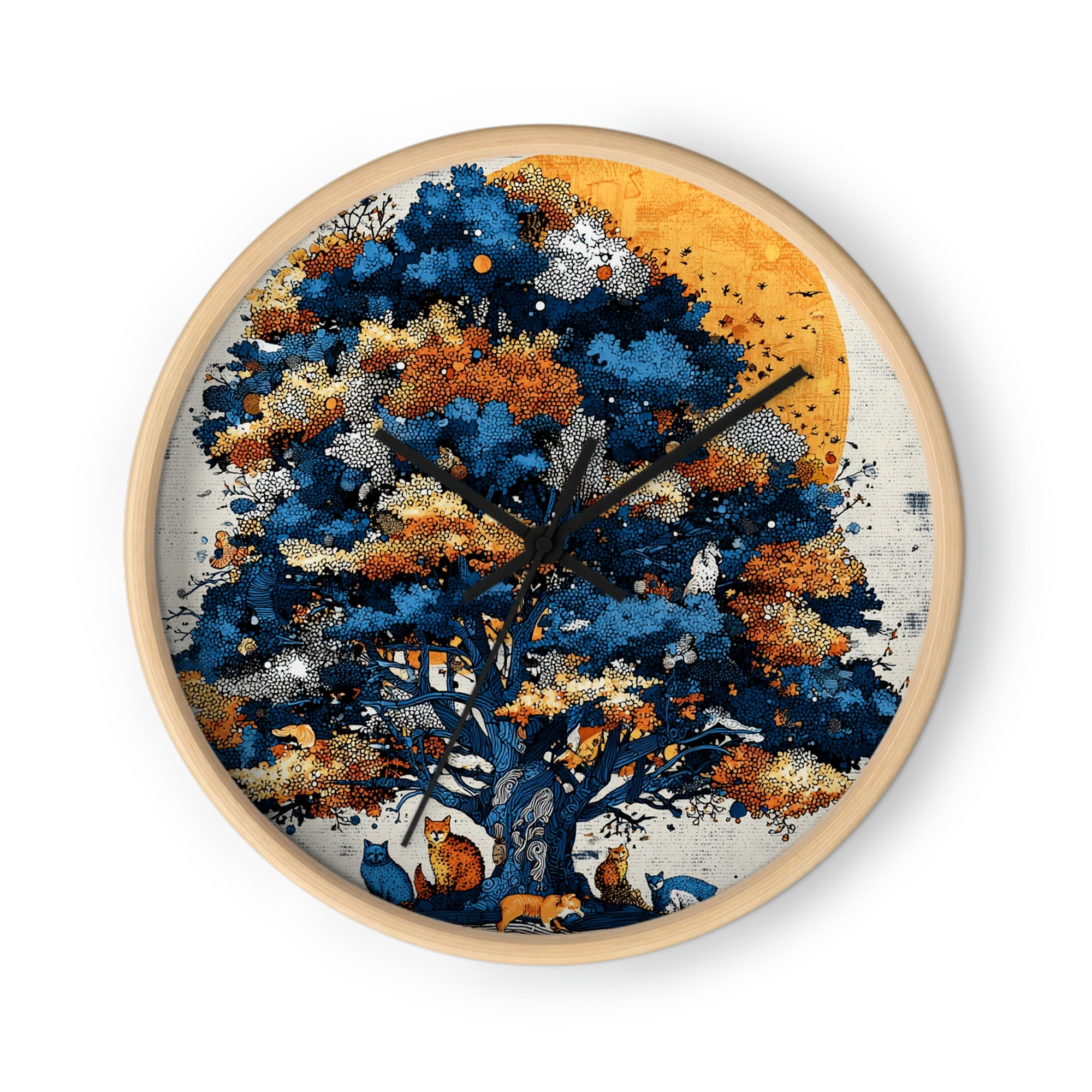 Sunlit Tree of Foxes