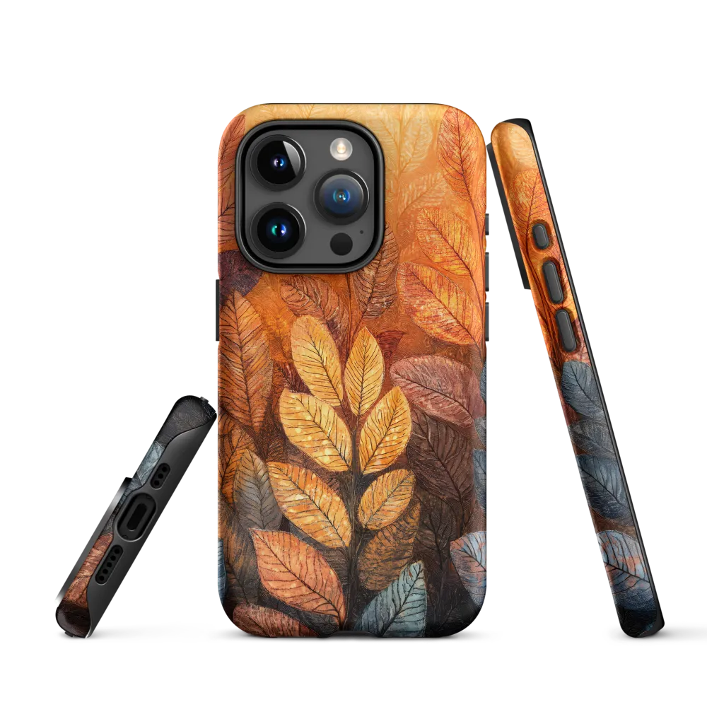 Warm Amber Leaves | Phone Case