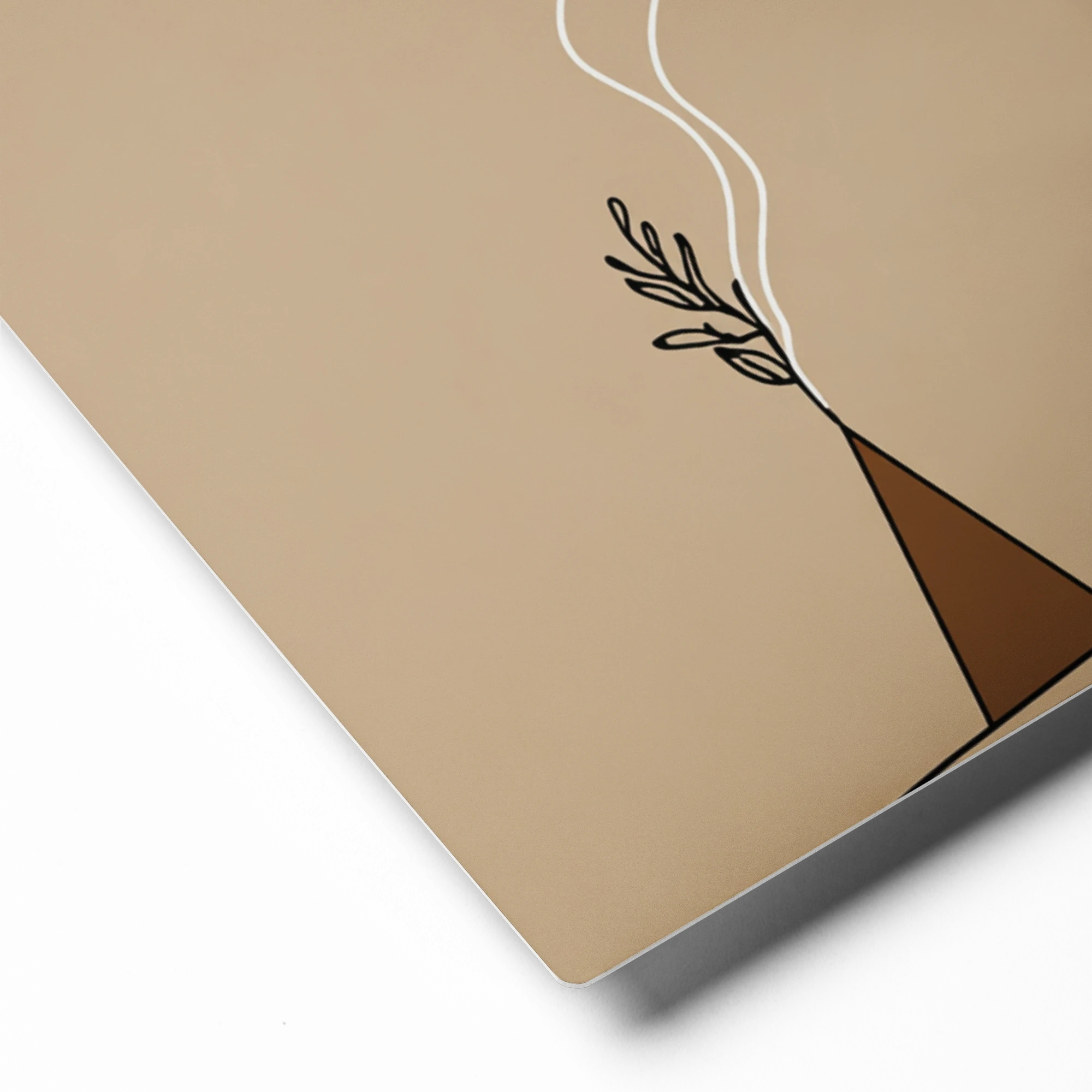 Rising Smoke and Leaf | Art Print