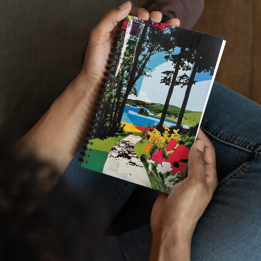 Fragmented Garden Landscape 
 Spiral Notebook | 140 pages