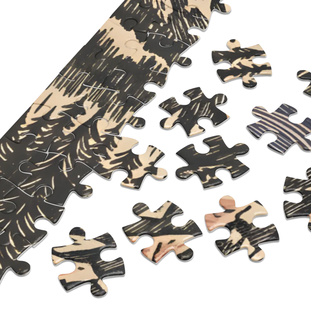 Ridge and River Valley 
 Jigsaw Puzzle in Tin Box