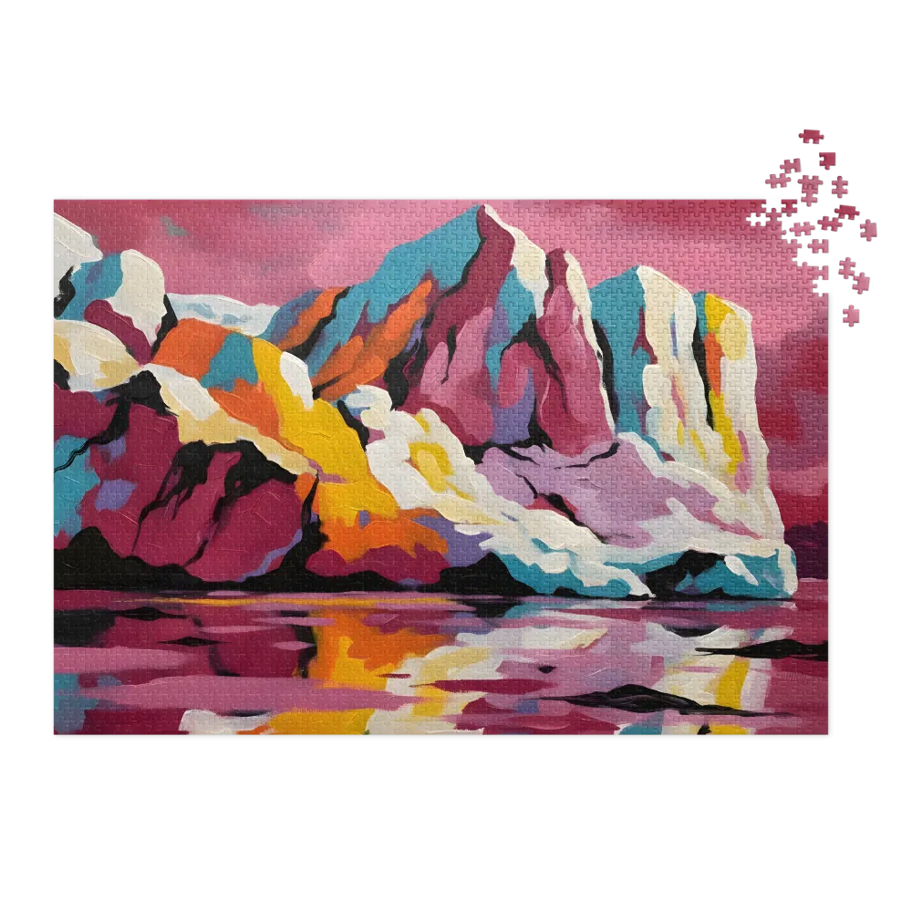 Colorful Impasto Peak | Jigsaw Puzzles