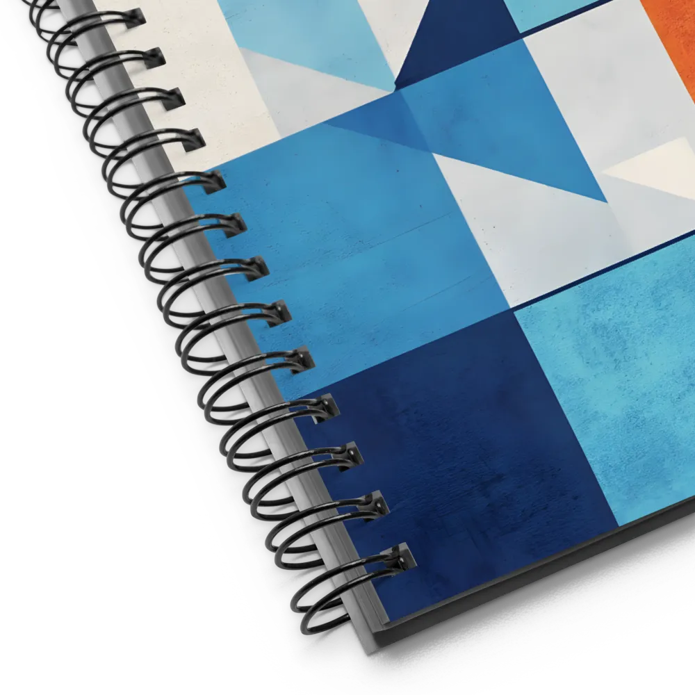 Geometric Color Block Study 
 Spiral Notebook | 140 pages