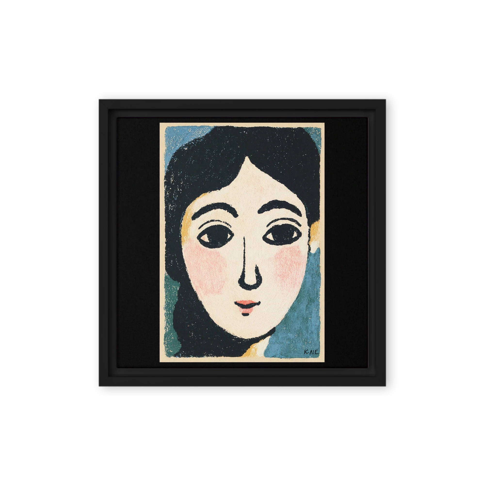 Stylized Female Face | Art Print