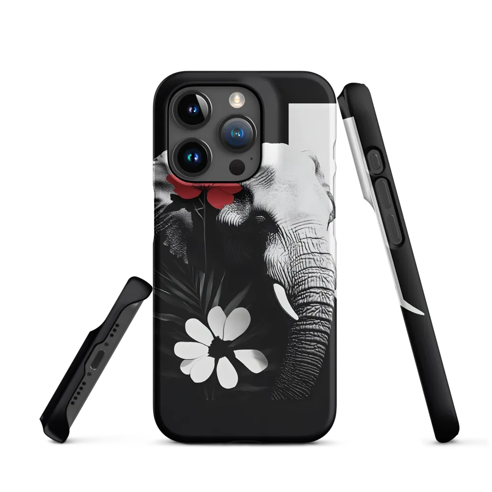 Elephant and Red Blossom | Phone Case