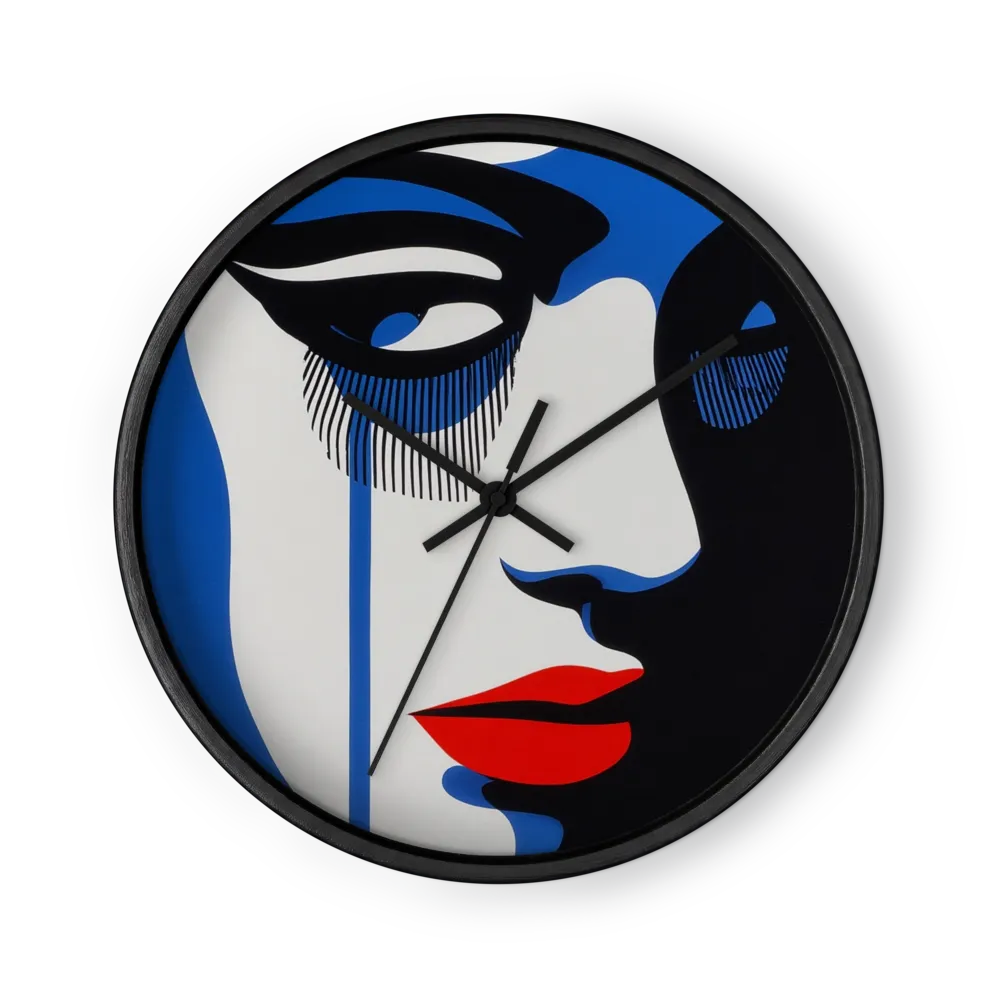 Tears in Blue | Wall Clock