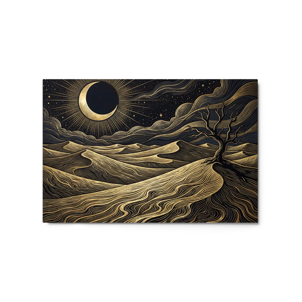 Golden Desert Engraving