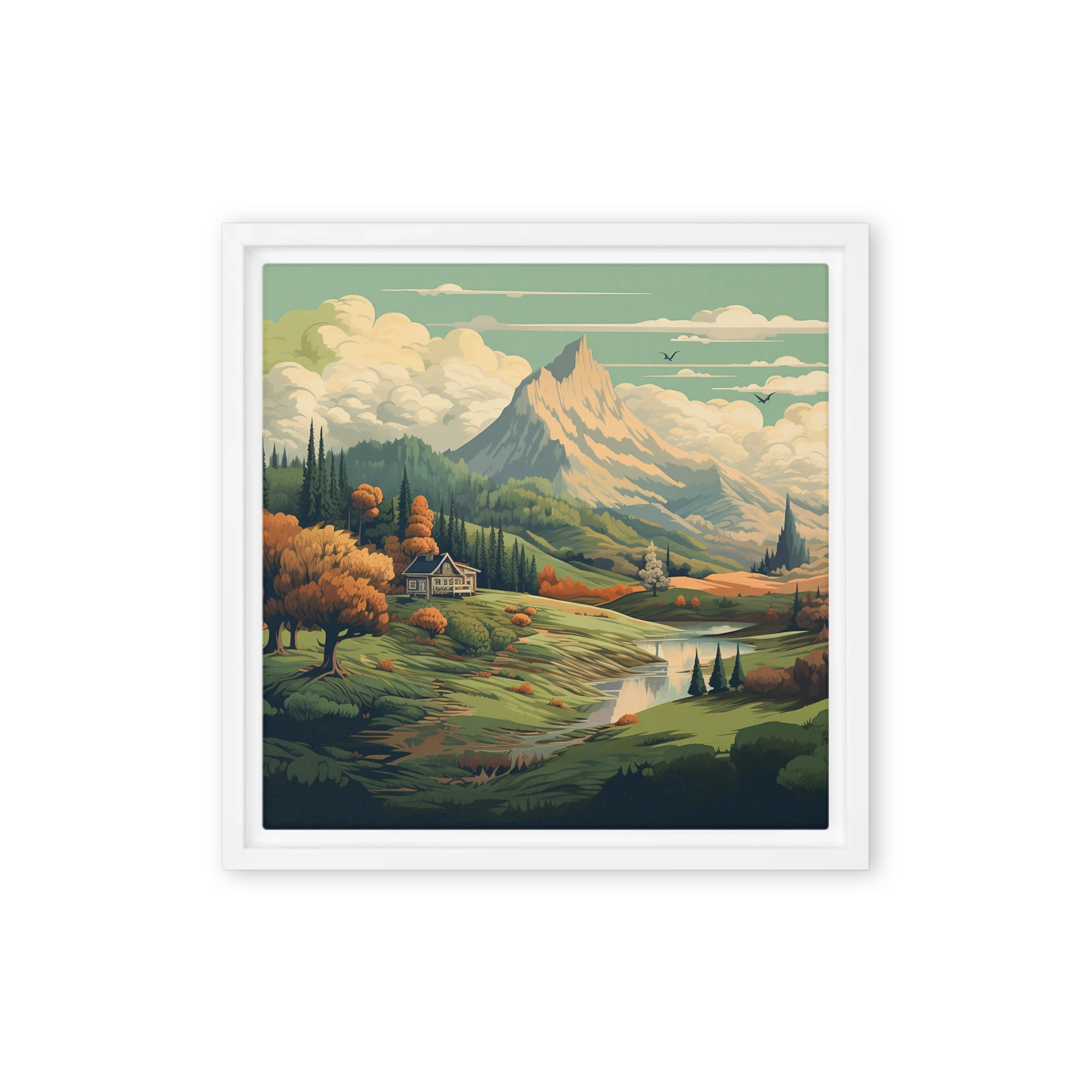 Tranquil Mountain Vista | Art Print