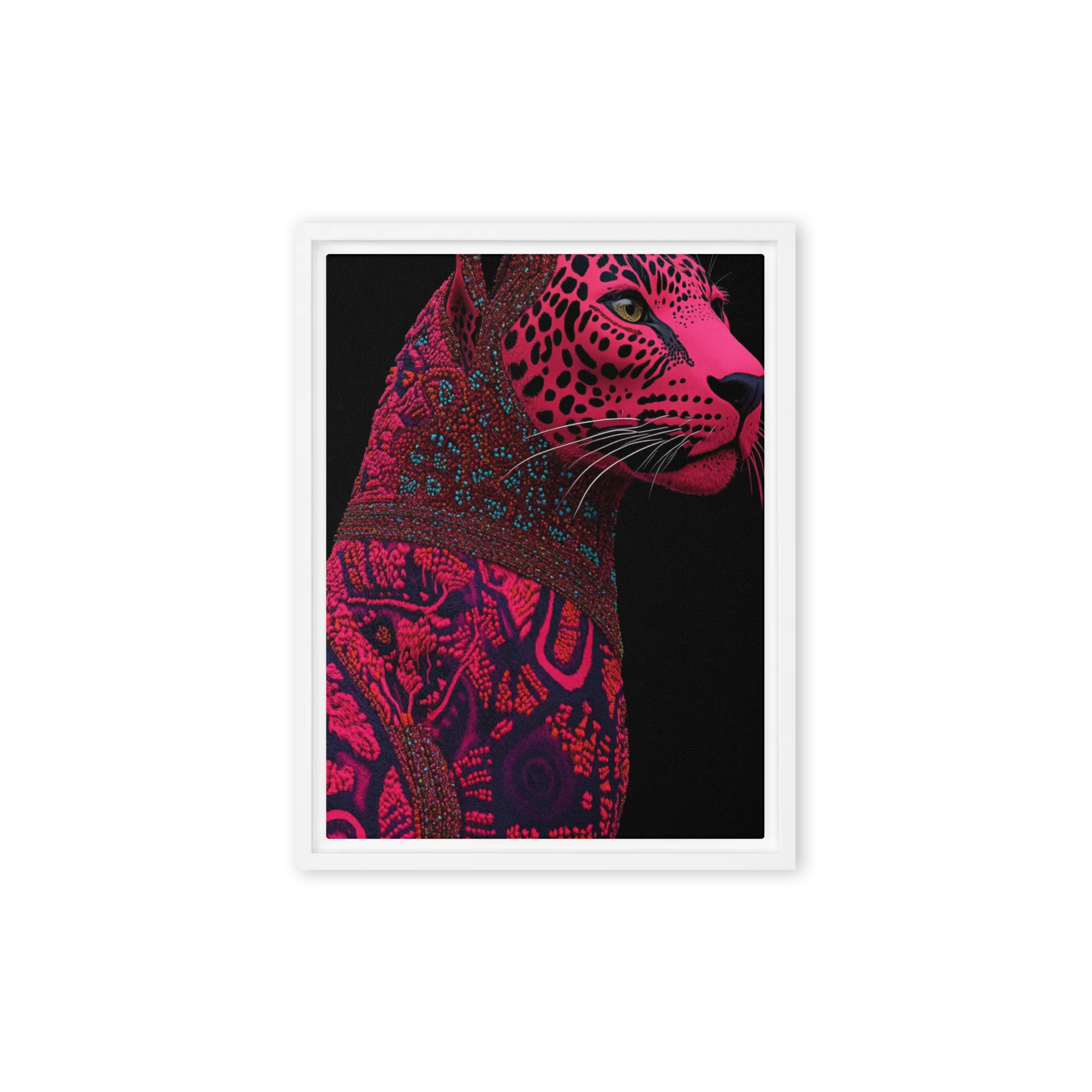 Magenta Perlen-Jaguar