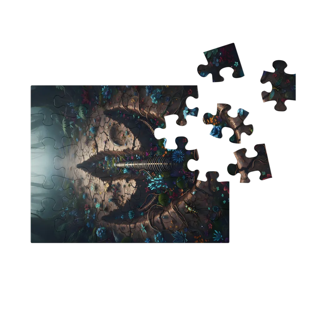 Primordial Footprint 
 Jigsaw Puzzle in Tin Box
