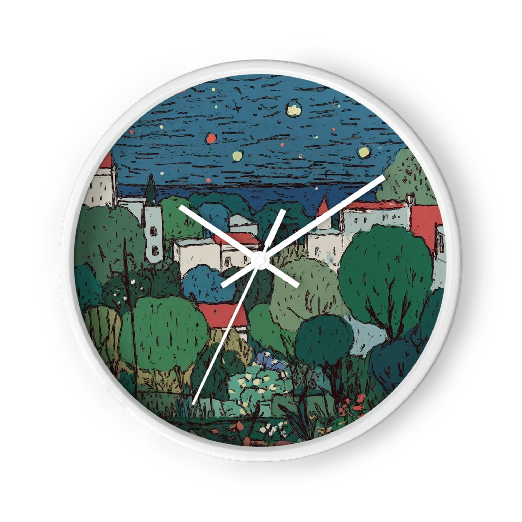 Village Under the Starry Sky