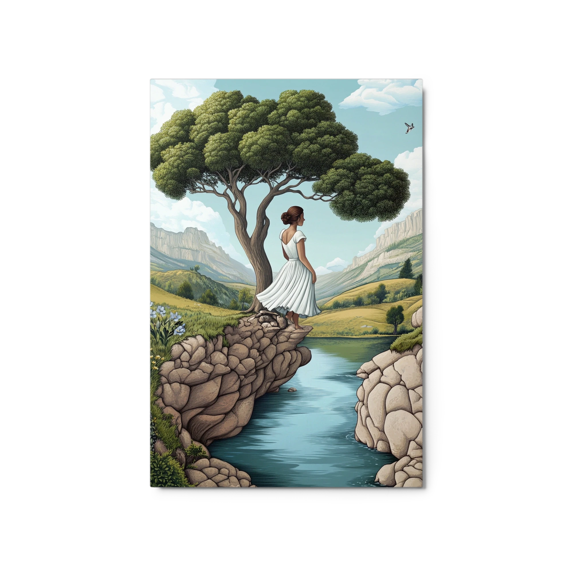 Woman by a Tranquil River