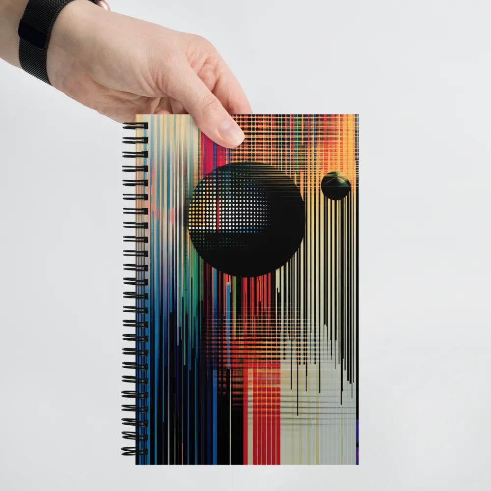 Cosmic Glitch Geometry 
 Spiral Notebook | 140 pages