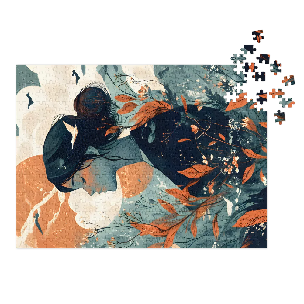 Serene Floral Reverie 
 Jigsaw Puzzle in Tin Box