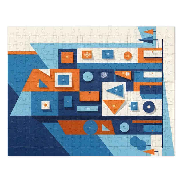 Geometric Advent House | Jigsaw Puzzles