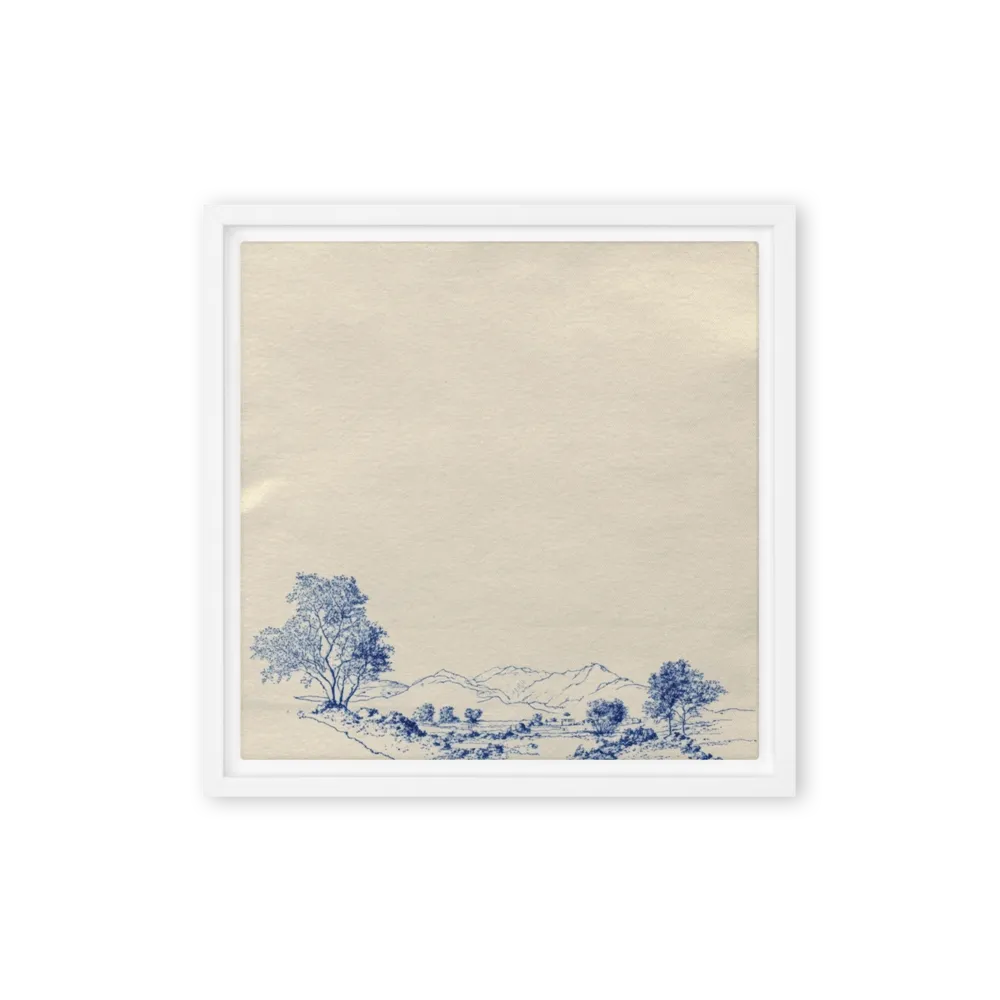 Serene Mountain Sketch 
 Canvas | 12″x 12″