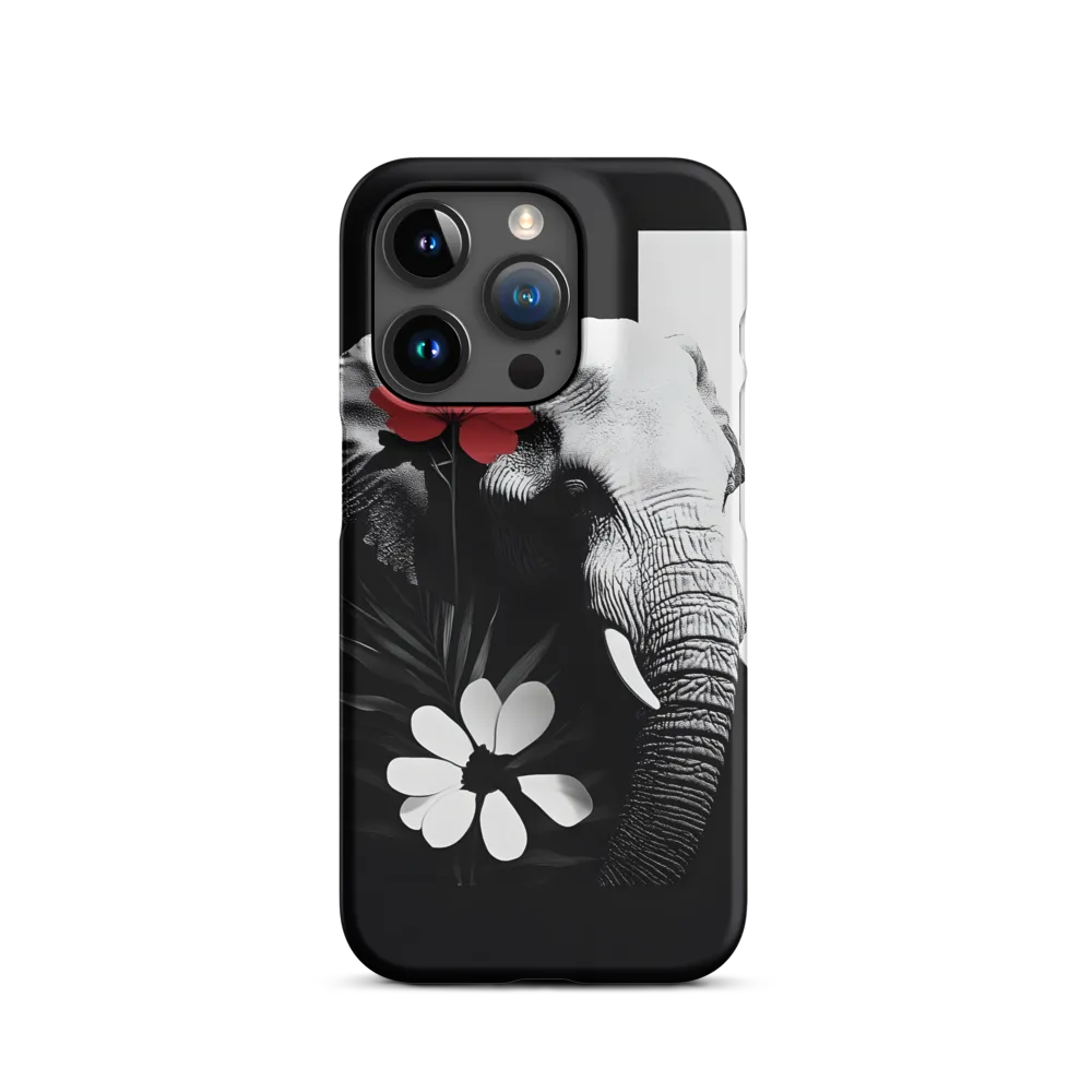 Elephant and Red Blossom | Phone Case
