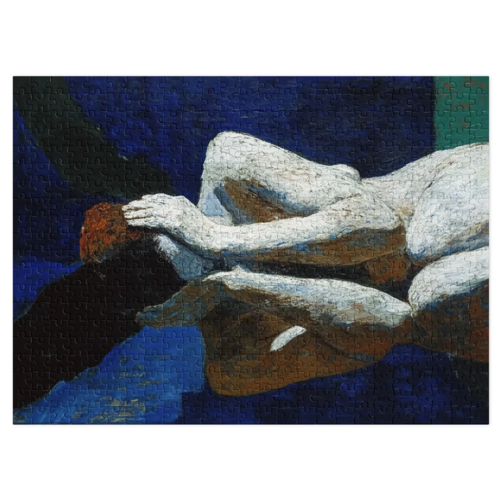 Fallen Angel in Cobalt Blue | Jigsaw Puzzles