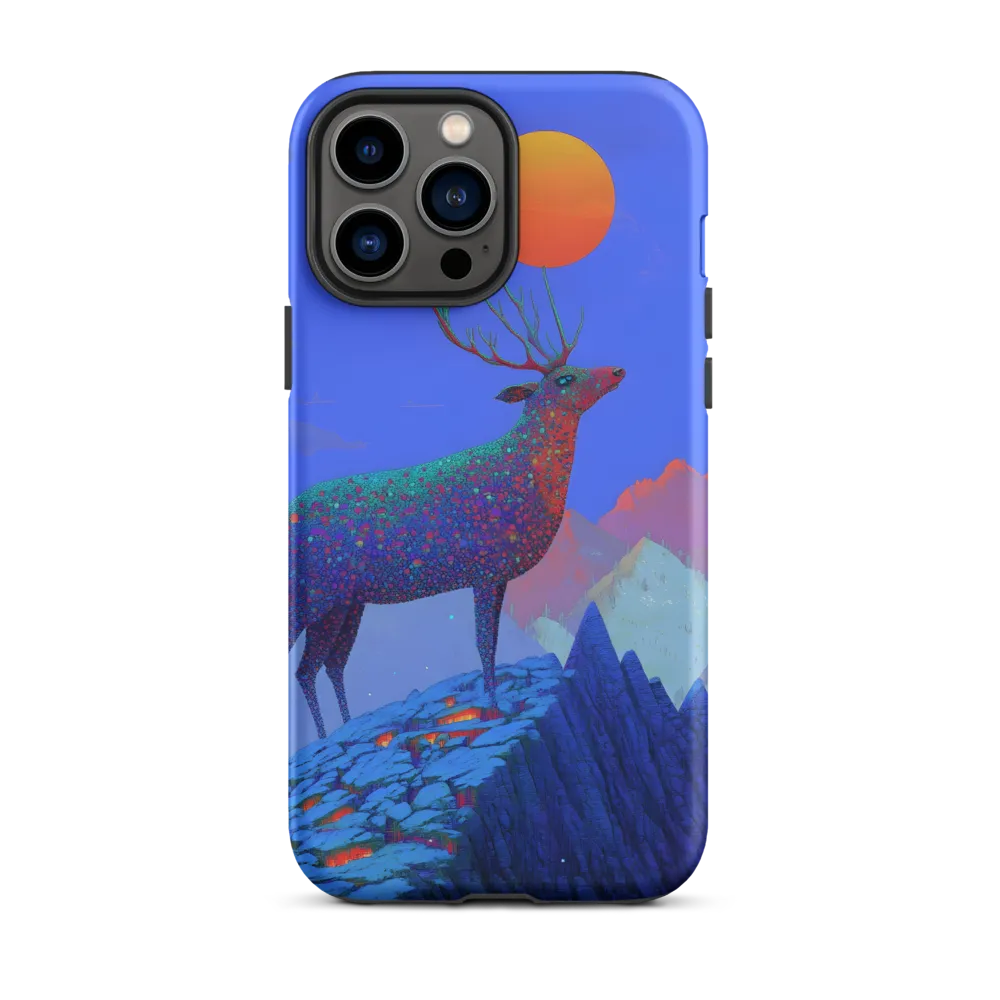 Cosmic Stag at Sunset | Phone Case