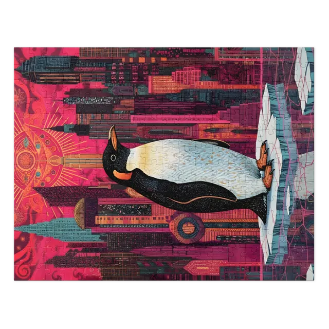 Neon City Penguin | Jigsaw Puzzles