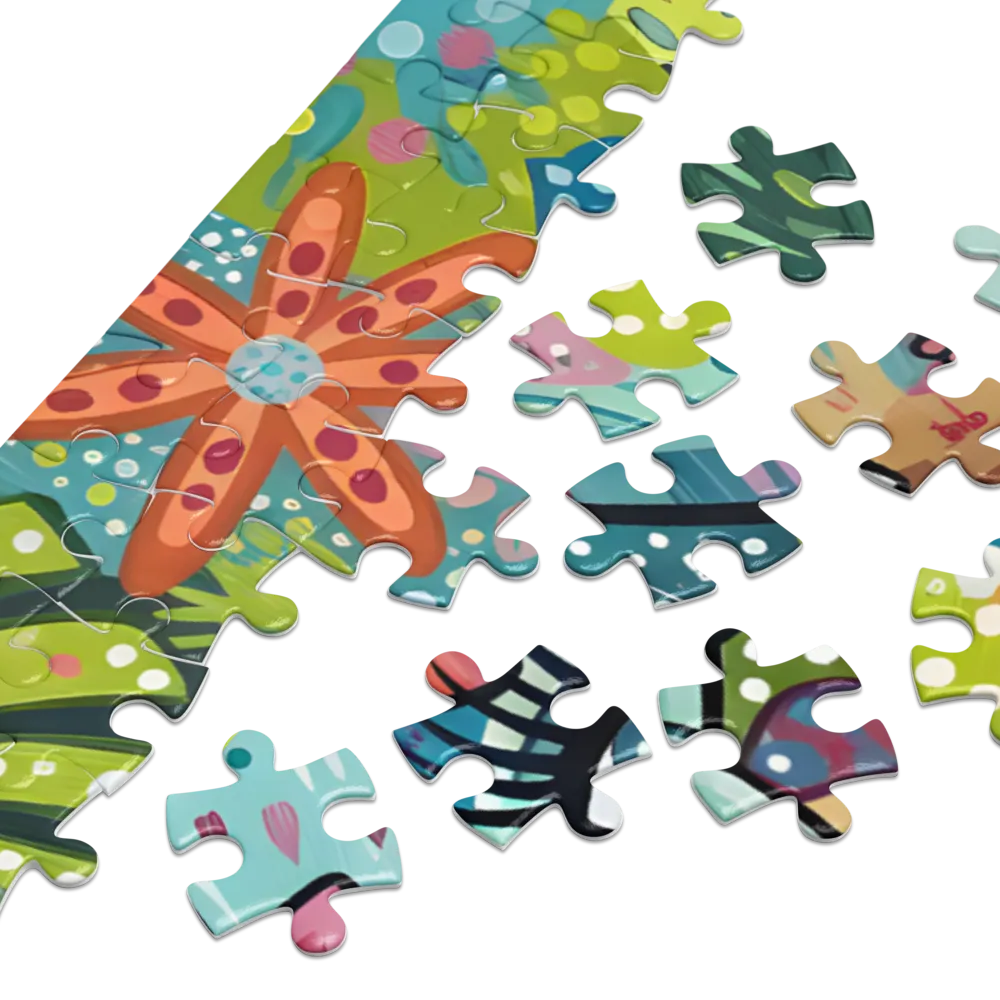Floral Stegosaurus | Jigsaw Puzzles