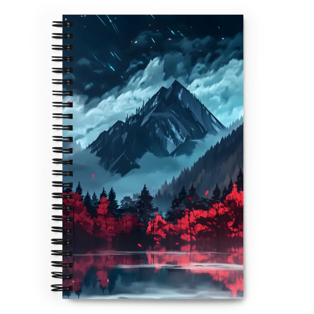 Crimson Forest Reflection 
 Spiral Notebook | 140 pages