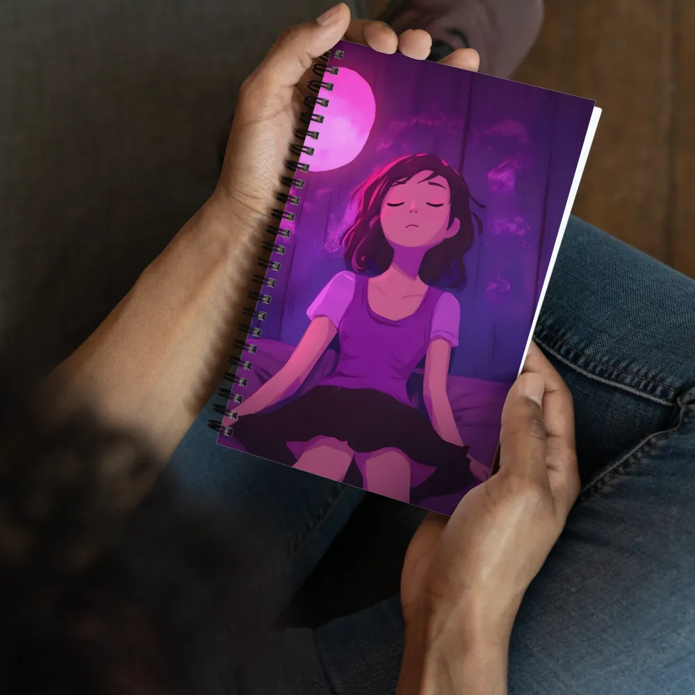 Dreamer's Lunar Glow 
 Spiral Notebook | 140 pages