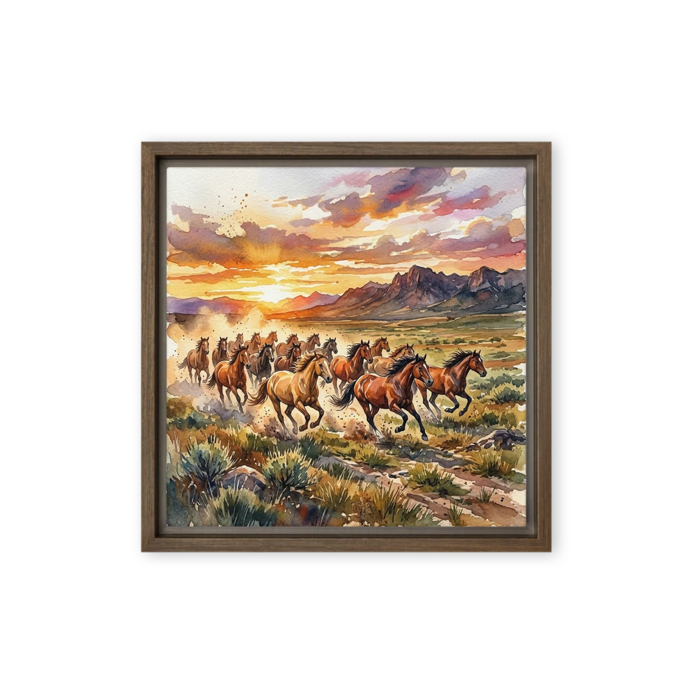 Wild Mustang Sunset | Art Print